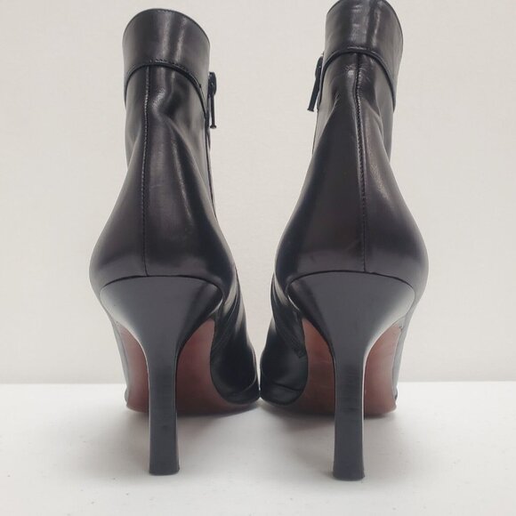 Cole Haan City Womens Ava Leather Ankle Boots Size 9.5 Black Pointed Toe Witchy - Picture 3 of 16